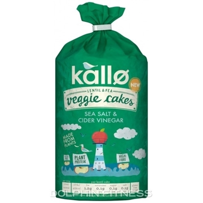 Picture of KALLO SEA SALT & VINEGAR VEGGIE CAKES 122G X 6
