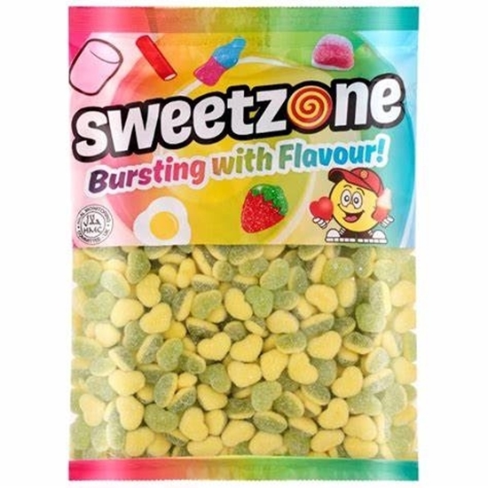 Picture of SWEETZONE APPLE & CUSTARD HEARTS X 1KG BULK BAG