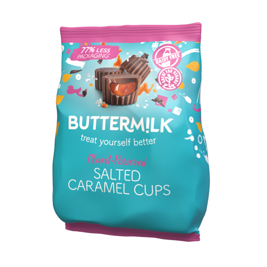 Picture of BUTTERMILK DAIRY FREE SALTED CARAMEL CUPS 100g x 7