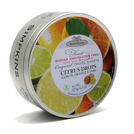 Picture of SIMPKINS SUGAR FREE & GLUTEN FREE CITRUS TIN 175G 