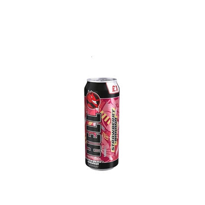 Picture of PM £1 HELL STRAWBERRY & BANANA 500ML X 12
