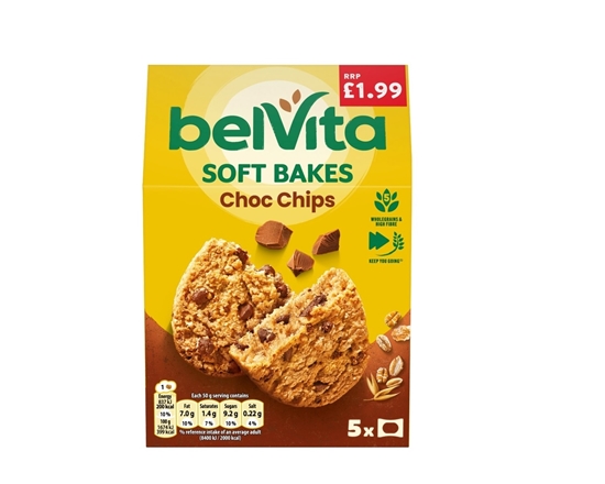 Picture of PM £1.99 BELVITA SOFT BAKES CHOC CHIP 250G X 6