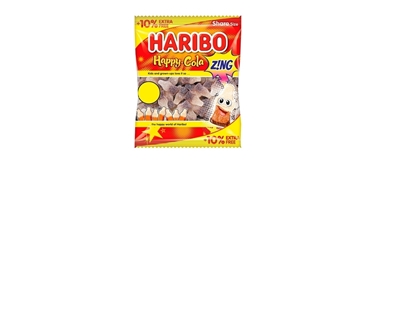 Picture of PM £1.25 HARIBO HAPPY COLA ZING 140G + 10%  X 12 