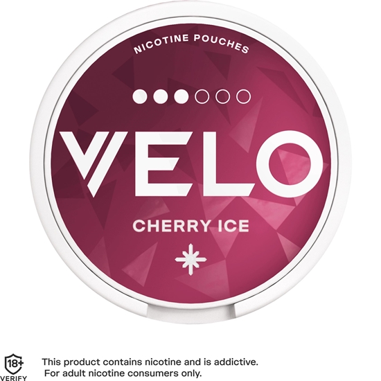 Picture of VELO CHERRY ICE 20 X 10MG X 5 £5 off 2/5-31/5/25