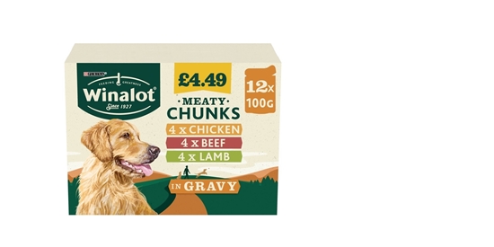 Picture of PM £4.49 WINALOT MEATY CHUNK MIX GRAVY 12PK X 100G