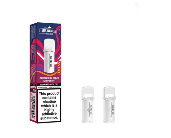 Picture of SKE CRYSTAL PRO 600 POD BLUE SOUR RASP 20MG 2PKx10