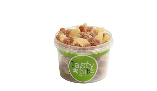 Picture of PM £1.25 TASTY TUBS FIZZY COLA BOTTLES 120g x 12