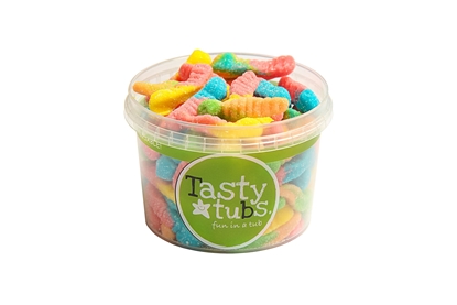 Picture of PM £1.25 TASTY TUBS SOUR WORMS 120g x 12
