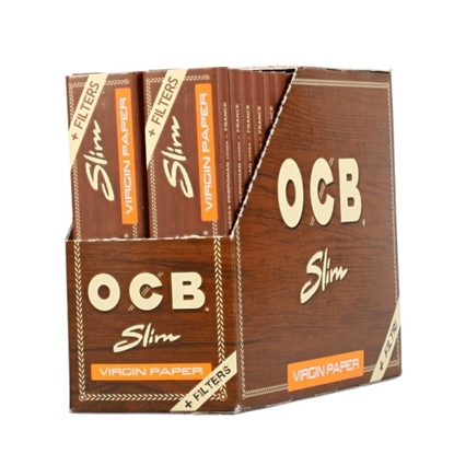 Picture of OCB VIRGIN SLIM PAPERS AND TIPS  X 32