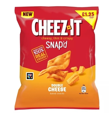 Picture of PM £1.25 CHEEZ IT CRACKERS DOUBLE CHEESE 65G X 16
