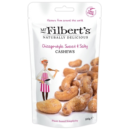 Picture of FILBERTS SWEET & SALTY CASHEWS 100G X 12