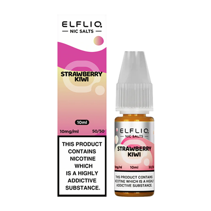 Picture of ELF LIQUID STRAWBERRY KIWI NIC SALT 20MG 10MLx10