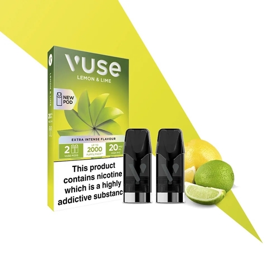 Picture of VUSE POD LEMON & LIME 20mg 2PK X 5