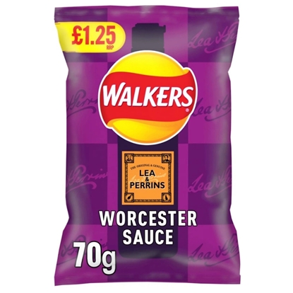 Picture of PM £1.25 WALKERS WORCESTER SAUCE 70G X 18