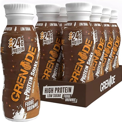Picture of GRENADE MILKSHAKE FUDGE BROWNIE  330ML X 8