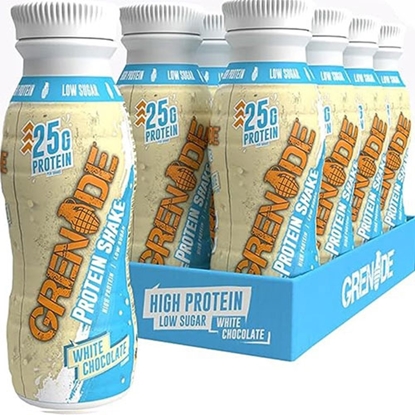 Picture of GRENADE MILKSHAKE WHITE CHOCOLATE  330ML X 8