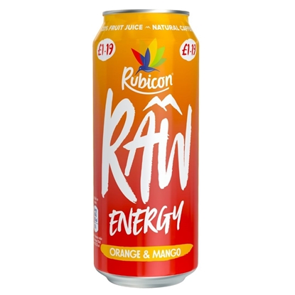 Picture of PM £1.19 RUBICON RAW ORANGE & MANGO 500ml x 12
