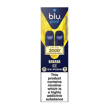Picture of BLU BAR POD 2000 BANANA ICE 20MG X 10
