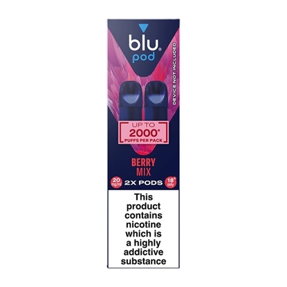 Picture of BLU BAR POD 2000 BERRY MIX 20MG X 10