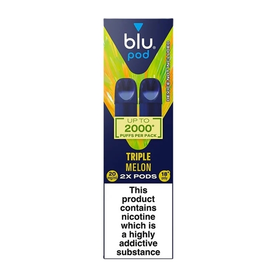 Picture of BLU BAR POD 2000 TRIPLE MELON 20MG X 10