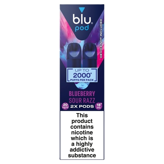 Picture of BLU BAR POD 2000 BLUEBERRY ICE 20MG X 10