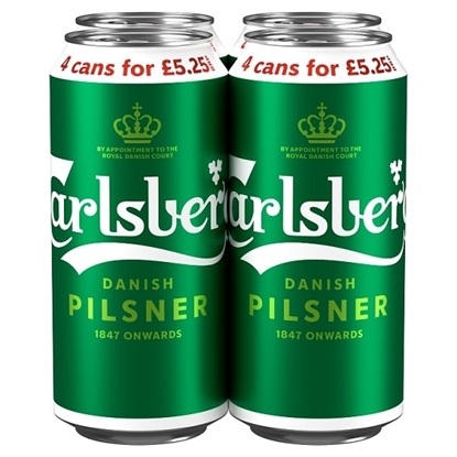 Picture of PM £5.25 CARLSBERG 440ML 4PK  X 6