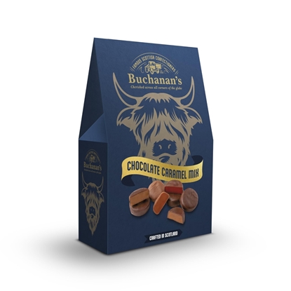 Picture of BUCHANANS A-FRAME CHOC CARAMELS MIX 150G X 6