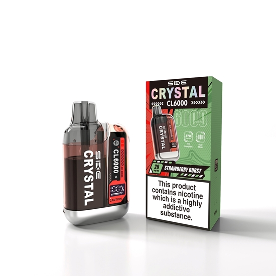 Picture of SKE CRYSTAL CL6000 KIT STRAWBERRY BURST 20MG x 5
