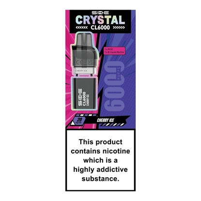 Picture of SKE CRYSTAL CL6000 POD CHERRY ICE 20MG x 5