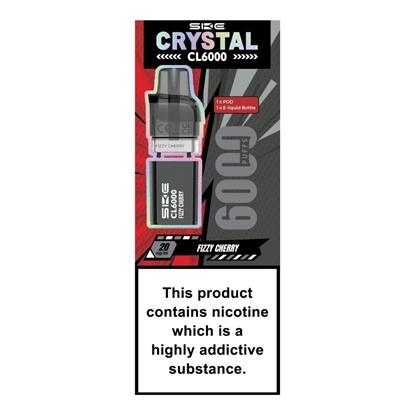 Picture of SKE CRYSTAL CL6000 POD FIZZY CHERRY 20MG x 5