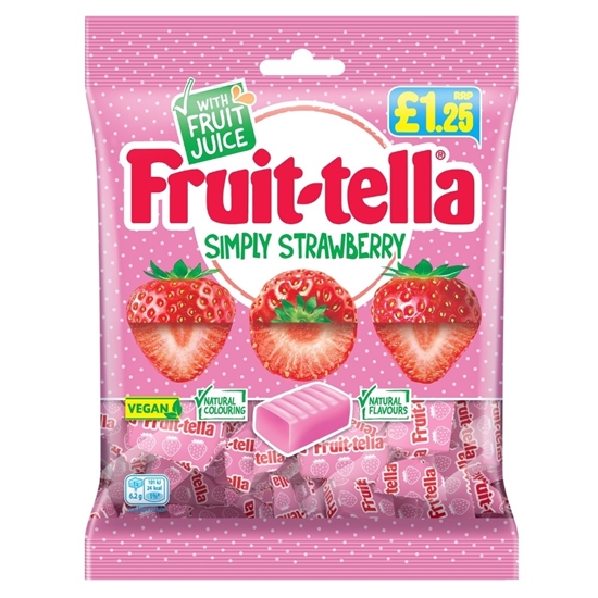 Picture of PM £1.25 FRUITELLA STRAWBERRY 135G x 12 