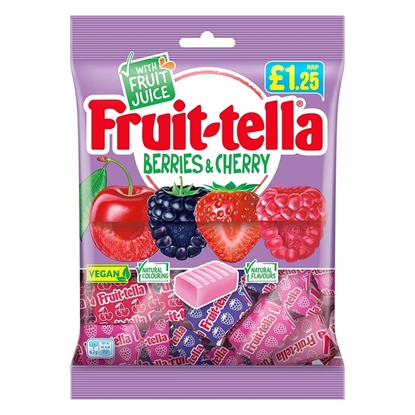 Picture of PM £1.25 FRUITELLA BERRIES & CHERRIES BAGS 135gX12
