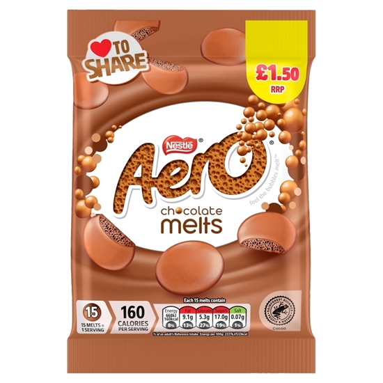 Picture of PM £1.50 AERO MELTS MILK 80g x 12