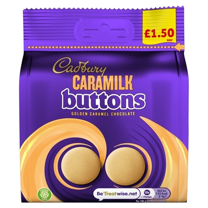 Picture of PM £1.50 CADBURY CARAMILK BUTTONS 85g x 10
