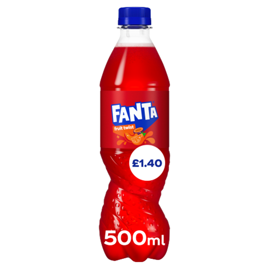 Picture of PM £1.40 FANTA FRUIT TWIST 500M BOTTLE x 12