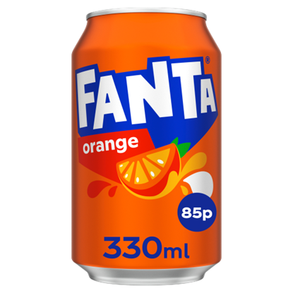 Picture of PM 85P FANTA ORANGE CANS 330ML  X 24