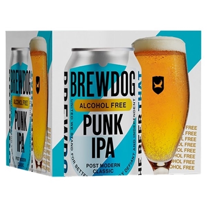 Picture of BREW DOG PUNK IPA 0% 330ML CANS 4PK X 6 