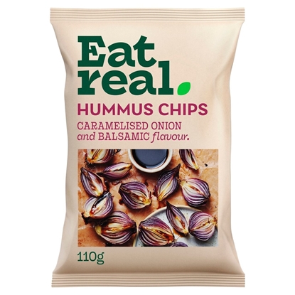 Picture of EAT REAL HUMMUS ONION & BALSAMIC VINEGAR 110G X 10