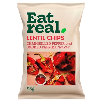 Picture of EAT REAL LENTIL CHARGILLED RED PEPPER 95g x 10