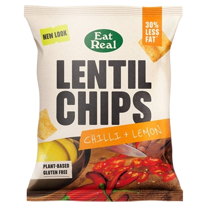 Picture of EAT REAL LENTIL CHIPS CHILLI LEMON 40g x 18