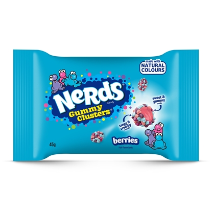 Picture of NERDS GUMMY CLUSTER BAG BERRIES 45G X 20