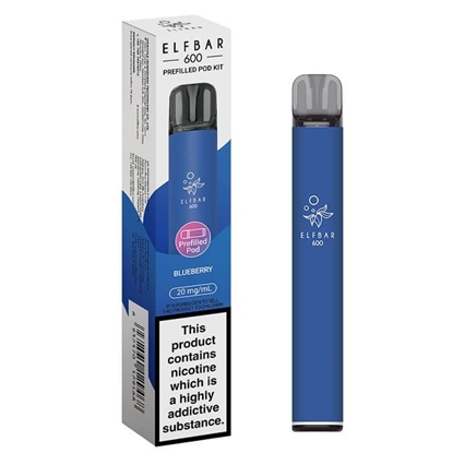 Picture of ELFBAR 600 POD KIT BLUEBERRY 20MG X 10