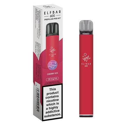 Picture of ELFBAR 600 POD KIT CHERRY ICE 20MG X 10
