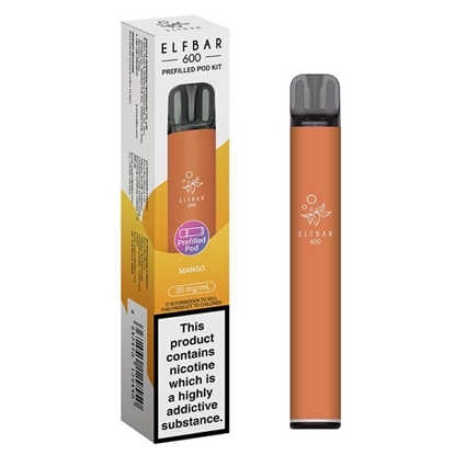 Picture of ELFBAR 600 POD KIT MANGO 20MG X 10