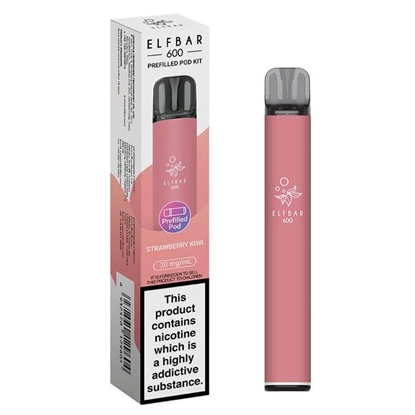 Picture of ELFBAR 600 POD KIT STRAWBERRY KIWI 20MG X 10