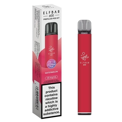 Picture of ELFBAR 600 POD KIT WATERMELON 20MG X 10
