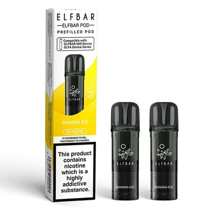Picture of ELFBAR 600 POD BANANA ICE 20MG X 2PK 10