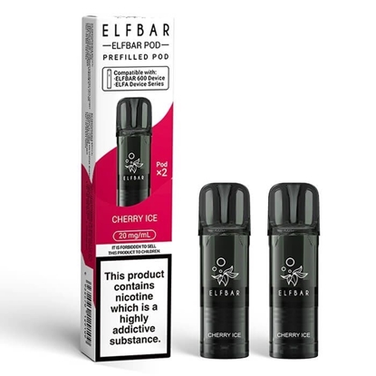 Picture of ELFBAR 600 POD CHERRY ICE 20MG 2PK X 10