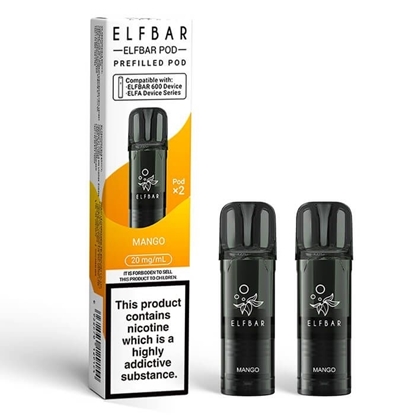 Picture of ELFBAR 600 POD MANGO 20MG 2PK X 10