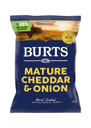 Picture of *150G* BURTS CHEDDAR & ONION x10